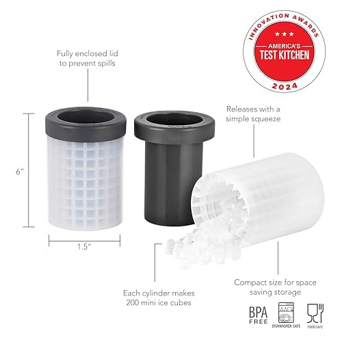 high-quality Tovolo Mini Ice Cylinder- Squeeze & Release- Set Essentials