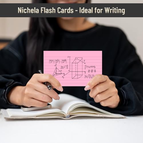 300 Count Colored Index Cards 3 x 5 Inch Ruled for Daily Use