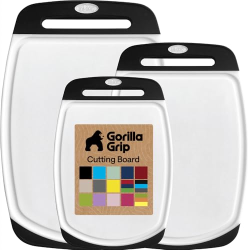 Classic GORILLA GRIP BPA-Free Reversible Kitchen Cutting Board Collection
